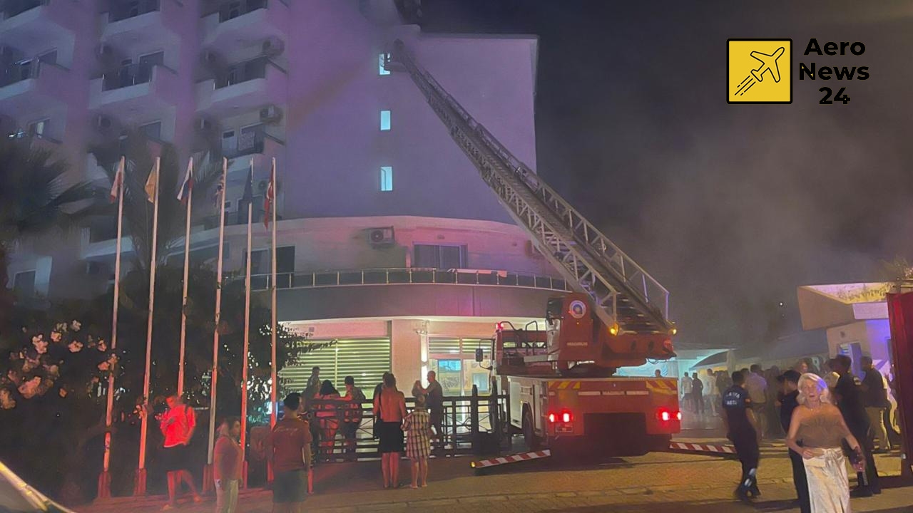 Incendie effrayant dans un hôtel à Antalya