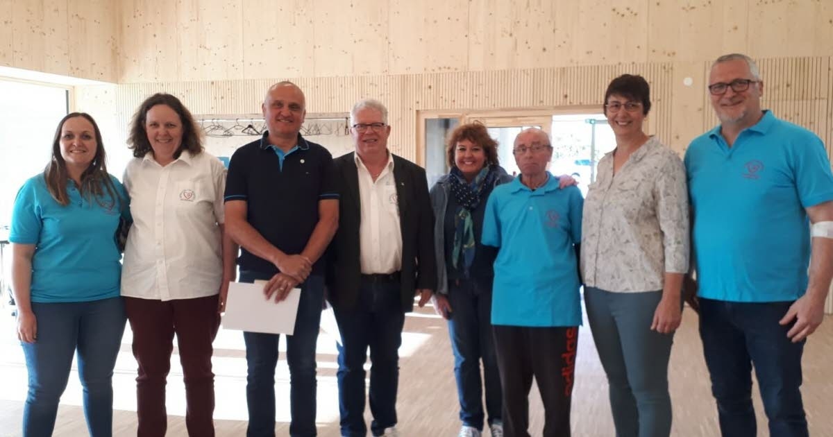 Willgottheim. Doadores de sangue Benoit Gall e Daniel Fuchs em destaque