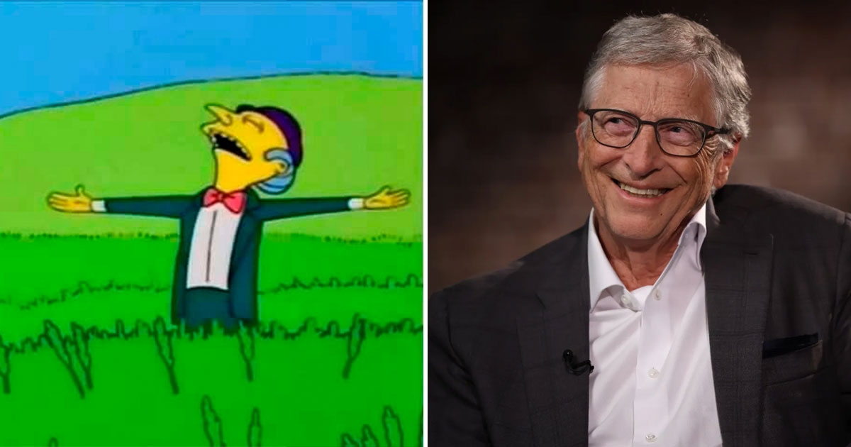 Bill Gates donne toute sa fortune, voyons s'il peut la partager comme M. Burns.