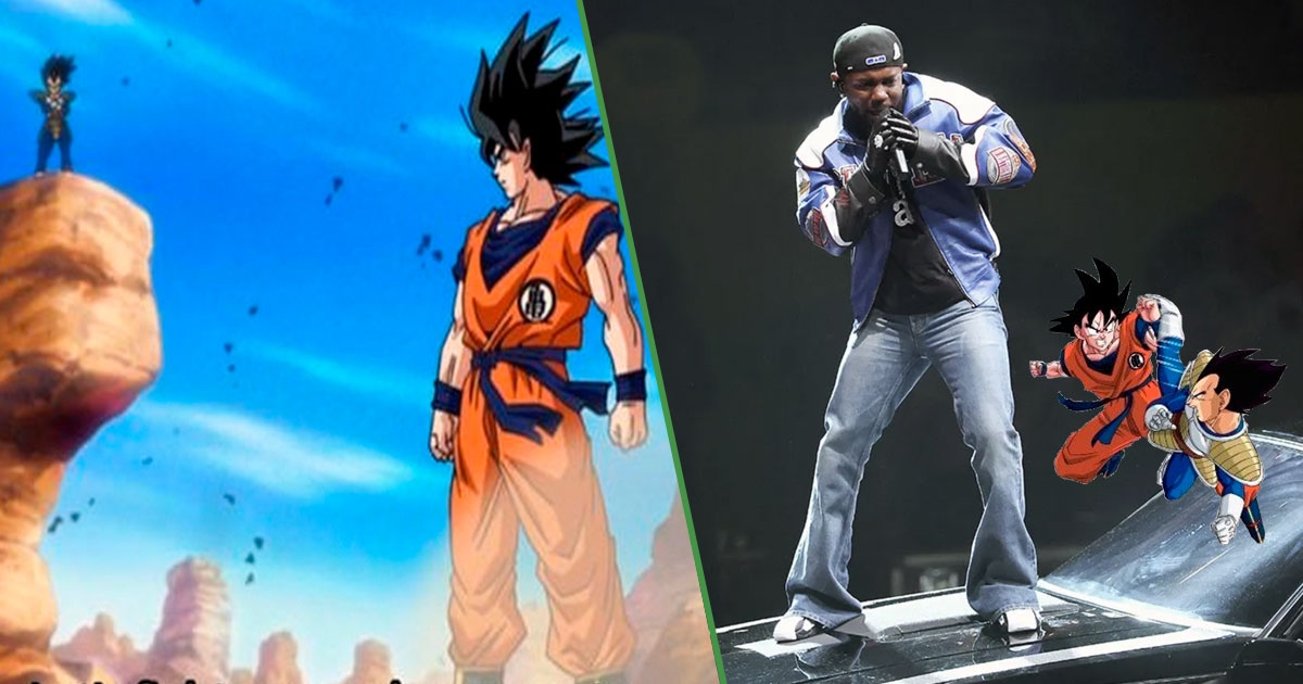 Goku et Vegeta confirment leur combat au concert de Kendrick Lamar