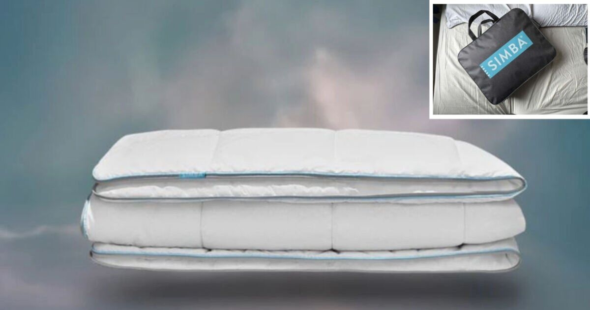 I slept with Simba's cooling duvet to keep cool in summer weather - it's now on sale