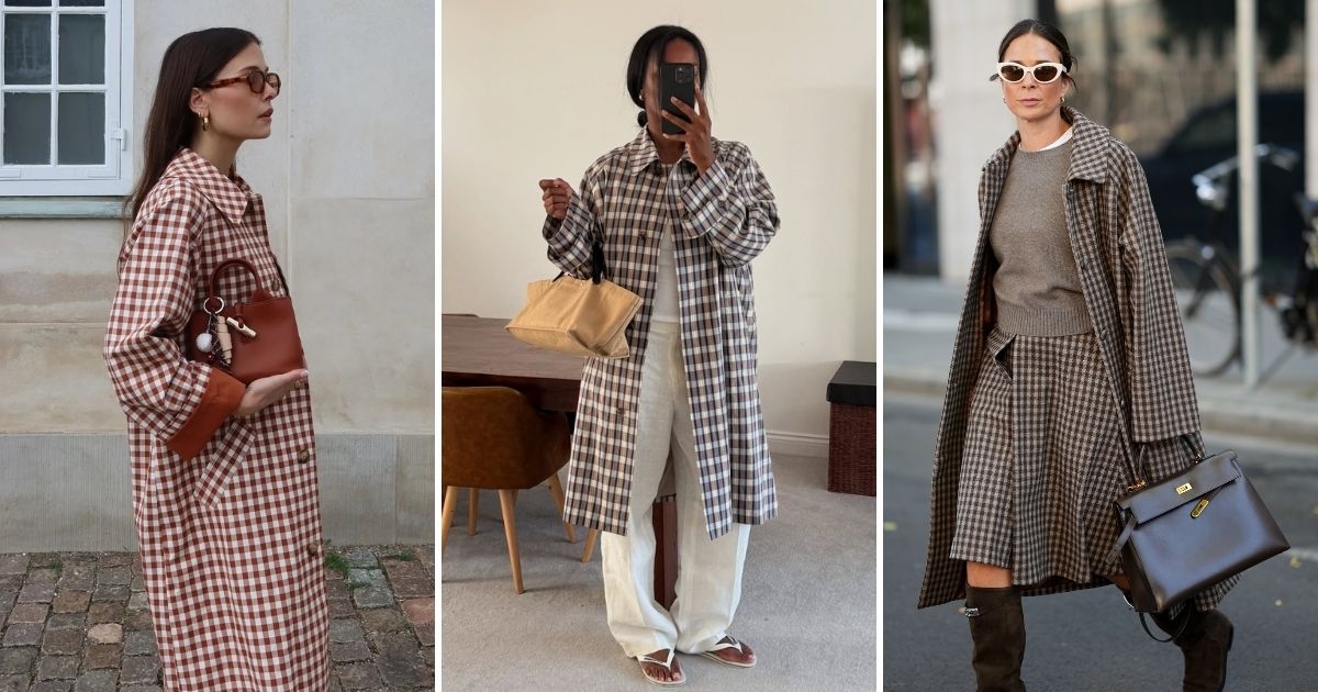 Warum ein karierter Trenchcoat in Ihre Herbstgarderobe gehört (jetzt und immer)
