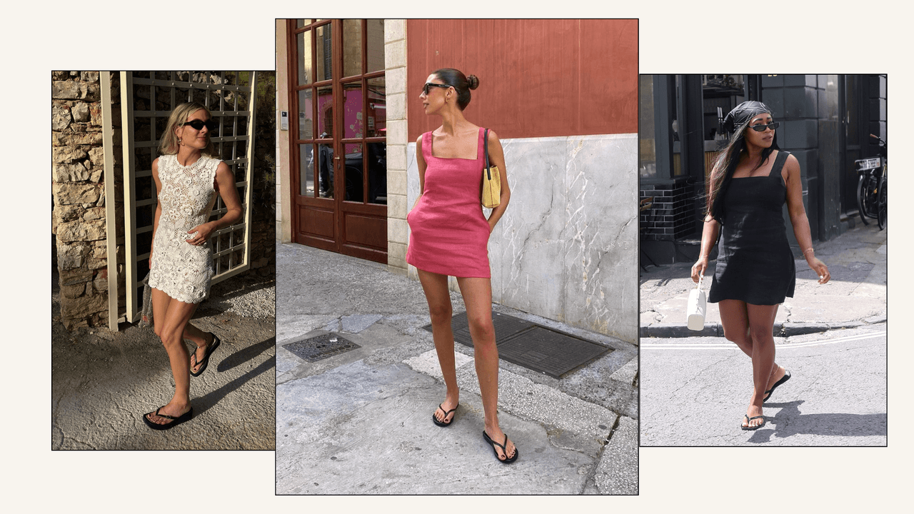5 Simple Yet Stylish Minidress-and-Flip-Flop Combos I'll Be Wearing on Repeat This Summer