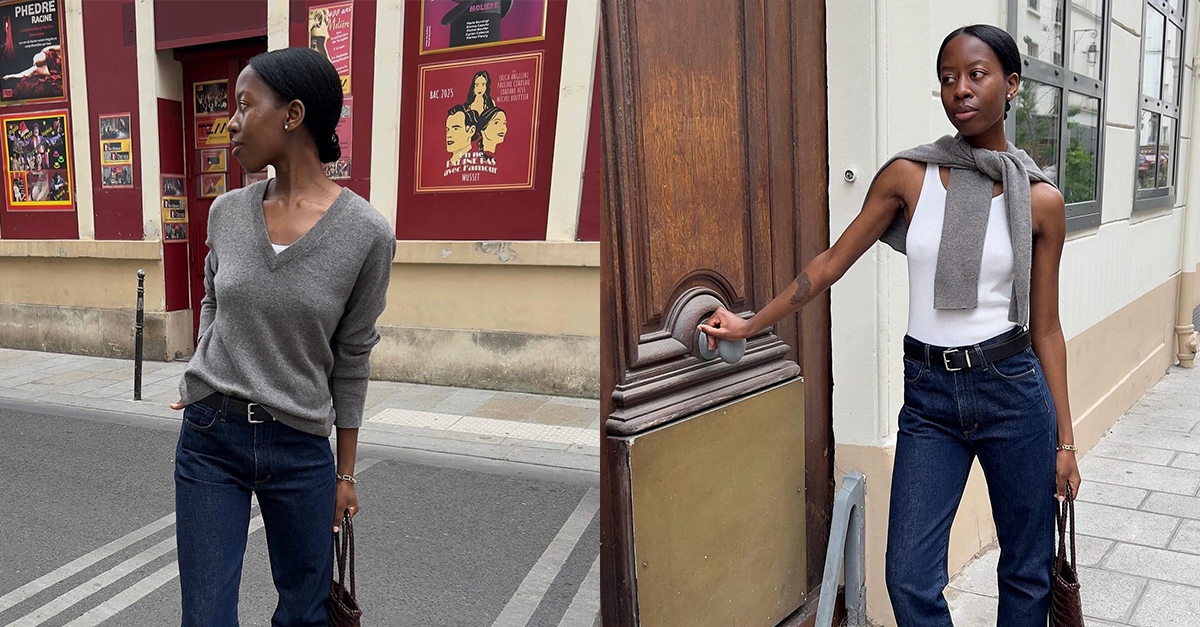 I've Just Found *the* Denim Trend Parisian Women Are Wearing With Kitten Heels