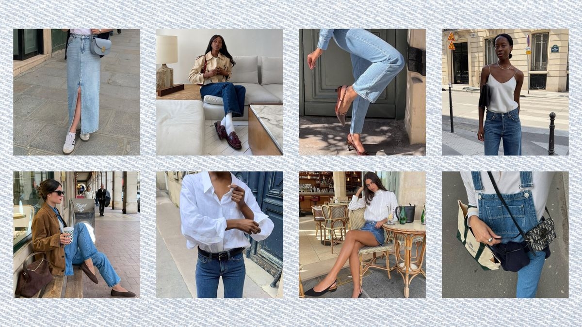 Nadie usa mezclilla como una chica francesa: 7 atuendos elegantes que copio sin vergüenza
