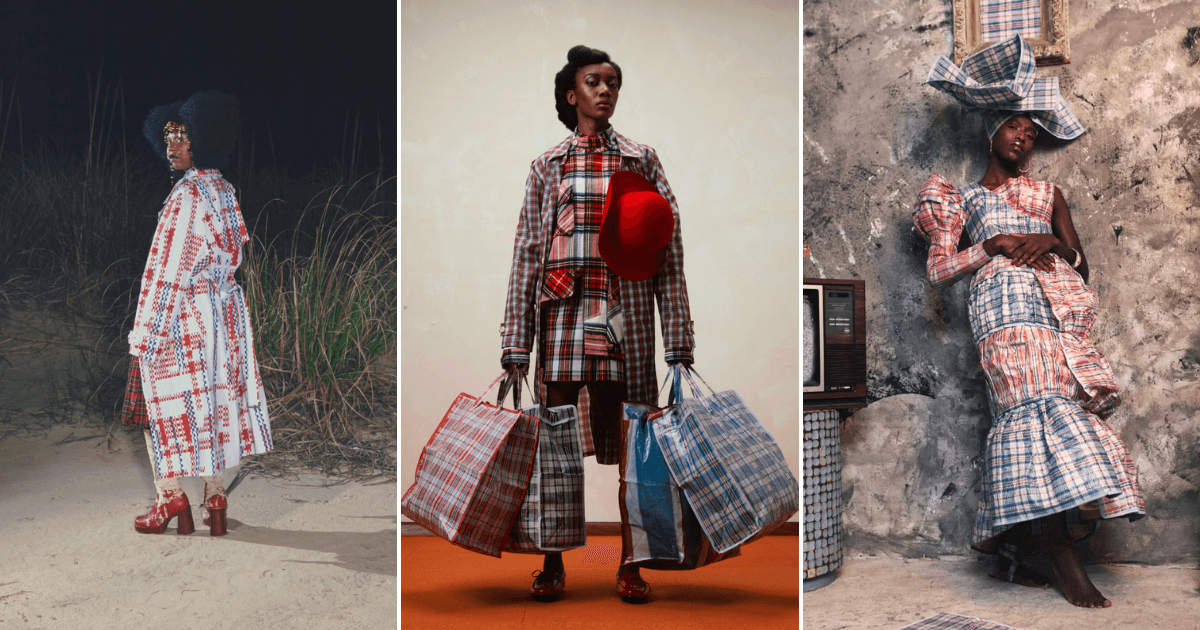 The Most Unexpected Runway Inspiration? Checkered Polypropylene Bags, and They Come With a Hidden Meaning
