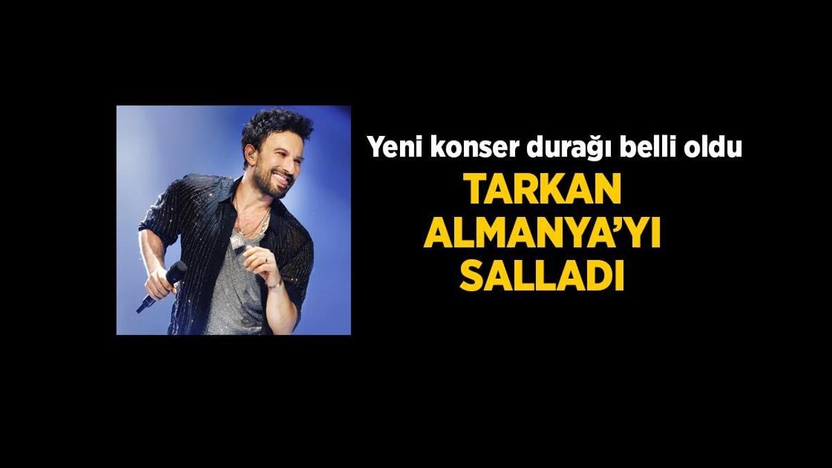 Noticias: Tarkan continúa su gira inacabada por Alemania. Aquí está la nueva parada del concierto.