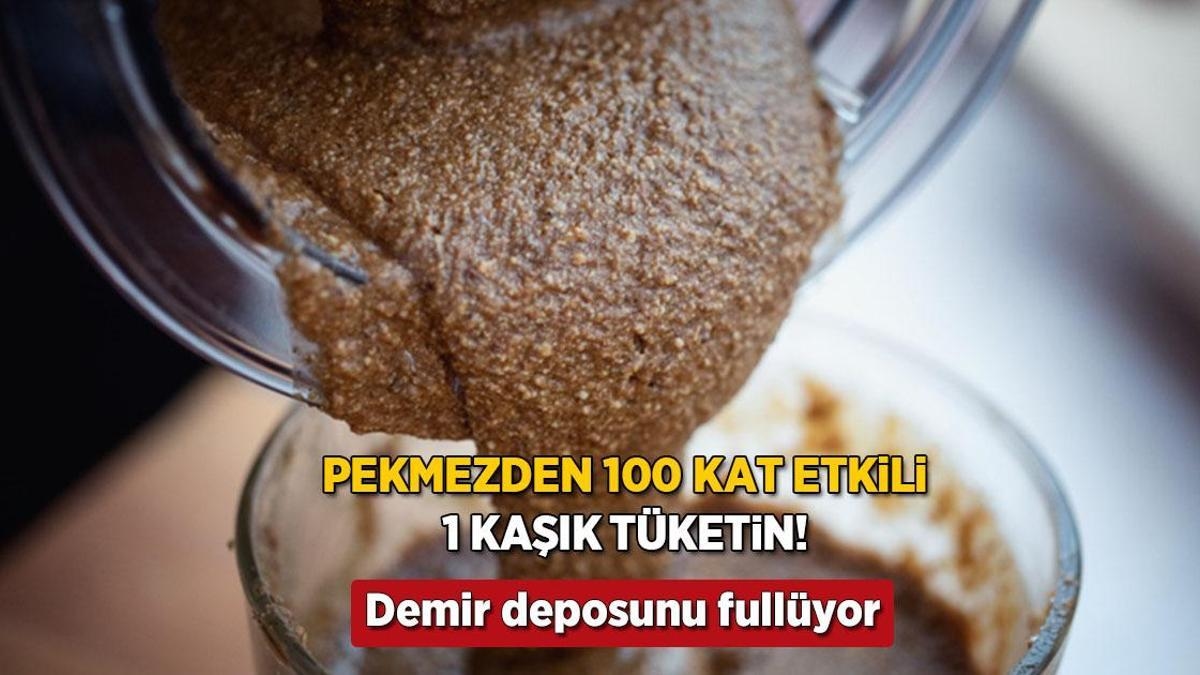Pekmezden 100 kat etkili besin! Kahvaltıda 1 kaşık tüketin, demir depolarını fullüyor