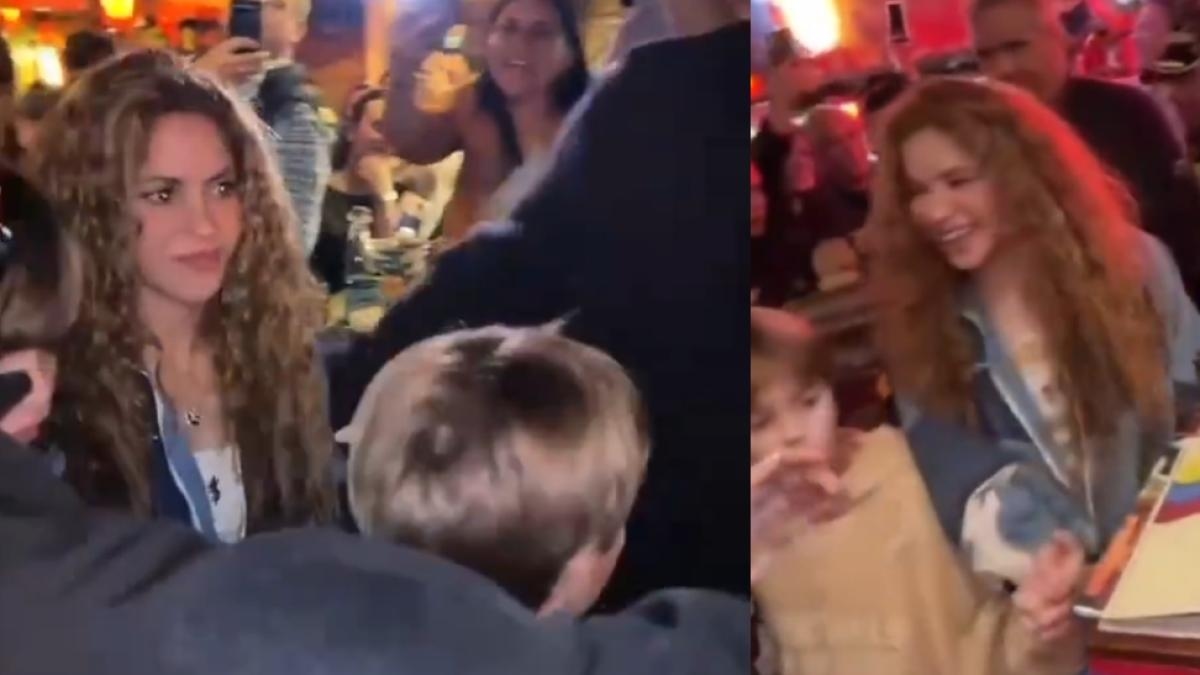 Shakira surprised by appearing with her children in the Zona T, in Bogotá: it caused a sensation