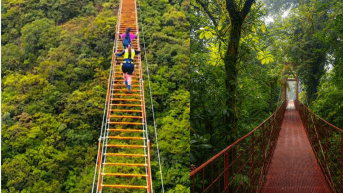 La escalera colgante más larga de Colombia está en Boyacá: así se llega desde Bogotá