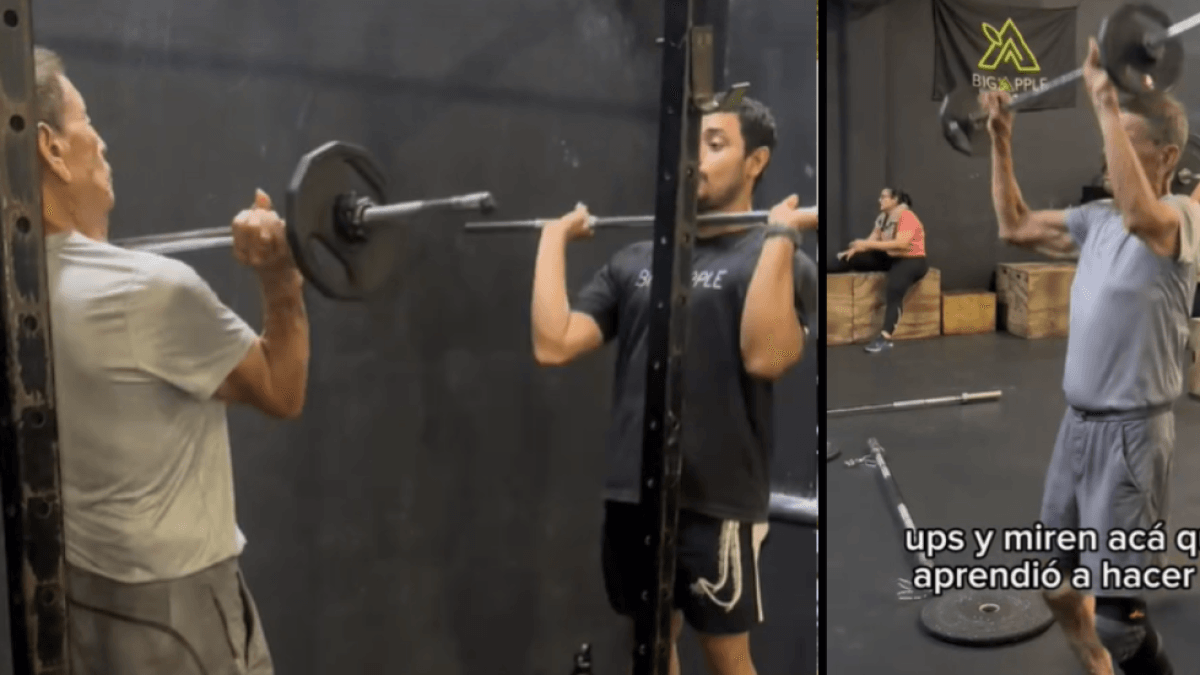 Ein 85-jähriger Mann trainiert CrossFit, um seine Enkelin zum Sport zu motivieren, und sein Körperbau ist beeindruckend.