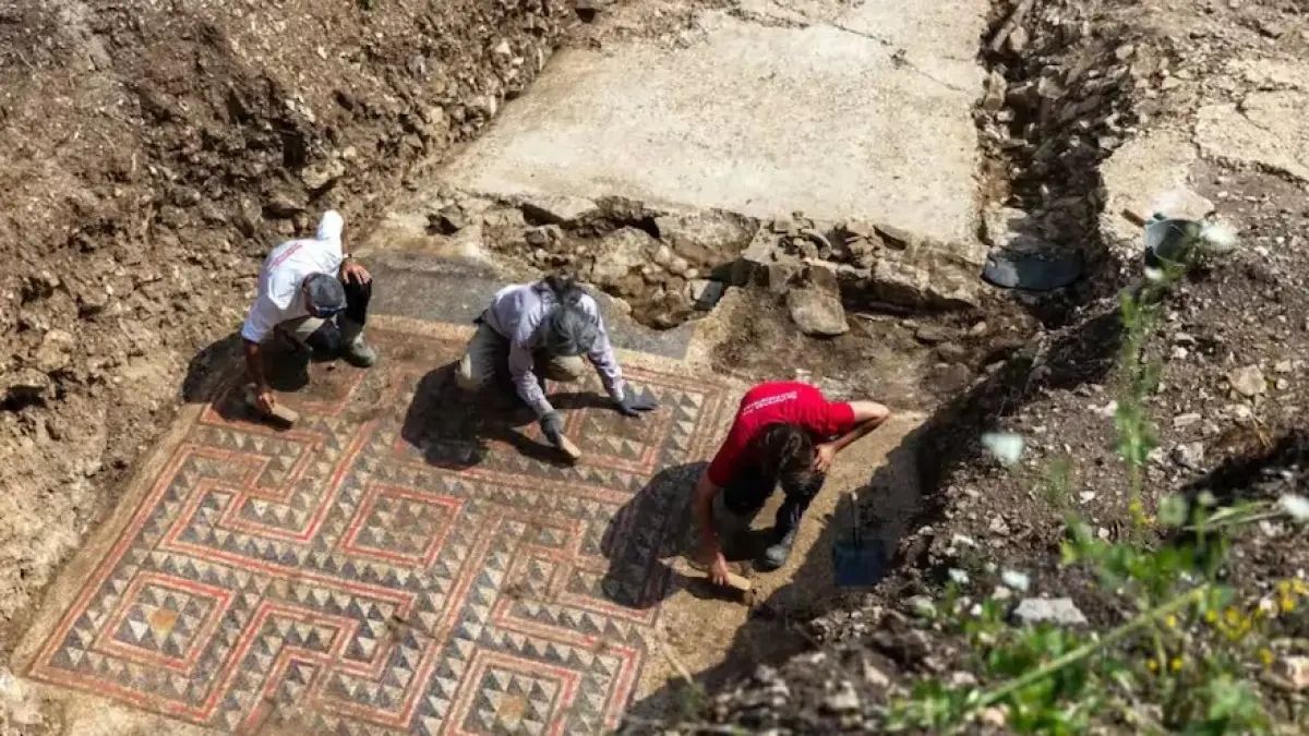 In Frankreich wurden ein atemberaubendes Mosaik, antike Wohnhäuser und eine verschüttete Nekropole aus der Zeit des Römischen Reiches entdeckt.