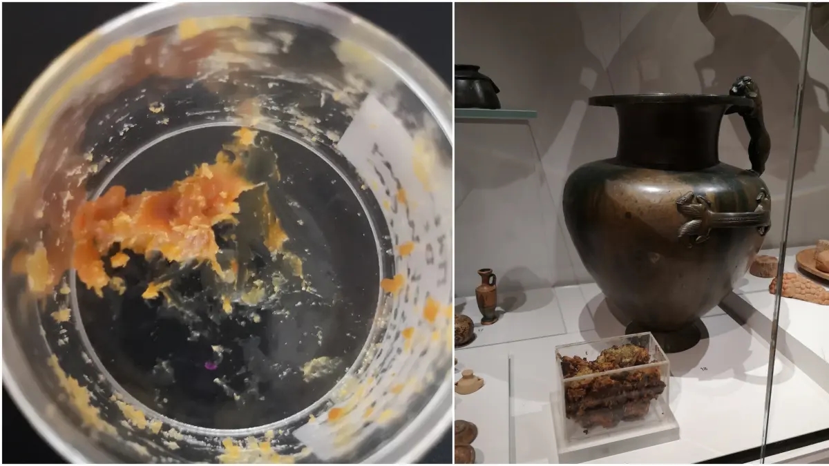 Hallan miel con 2.500 años en un frasco de un antiguo santuario griego