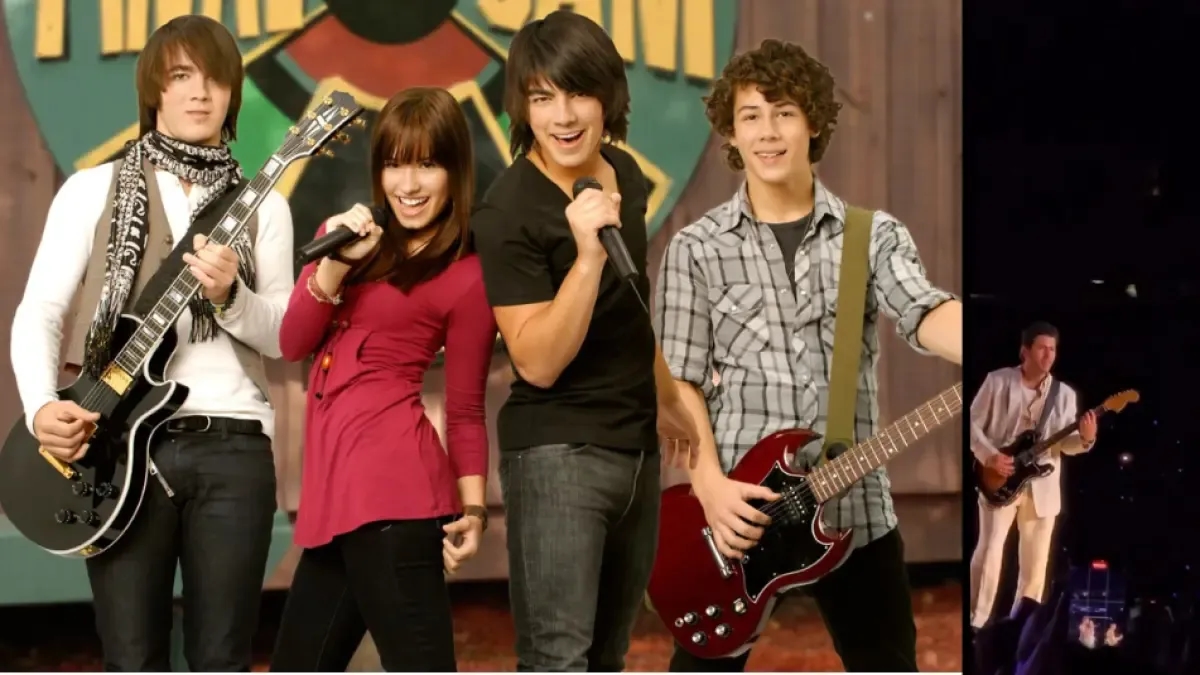 Demi Lovato zaskakuje publiczność na koncercie Jonas Brothers w New Jersey, wykonując piosenki z filmu „Camp Rock”.