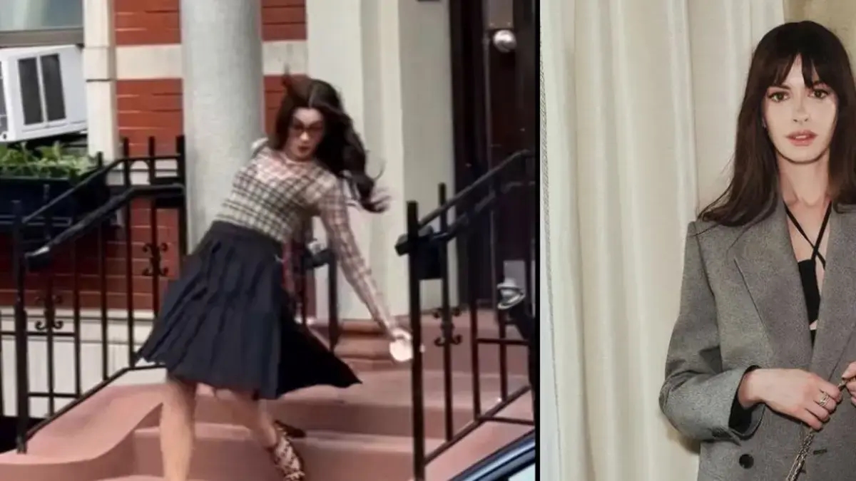 Anne Hathaway ha avuto un incidente durante le riprese di "Il diavolo veste Prada 2"