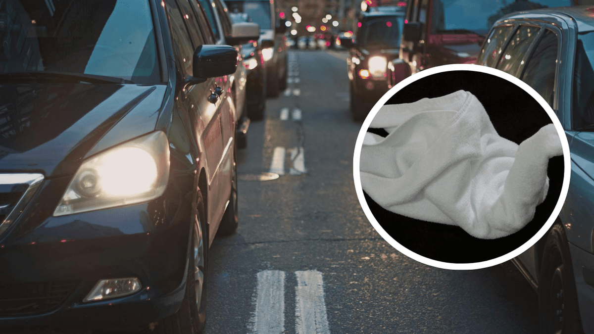 Vous remarquez une serviette blanche sur votre voiture ? Ne négligez pas ce panneau d'avertissement.