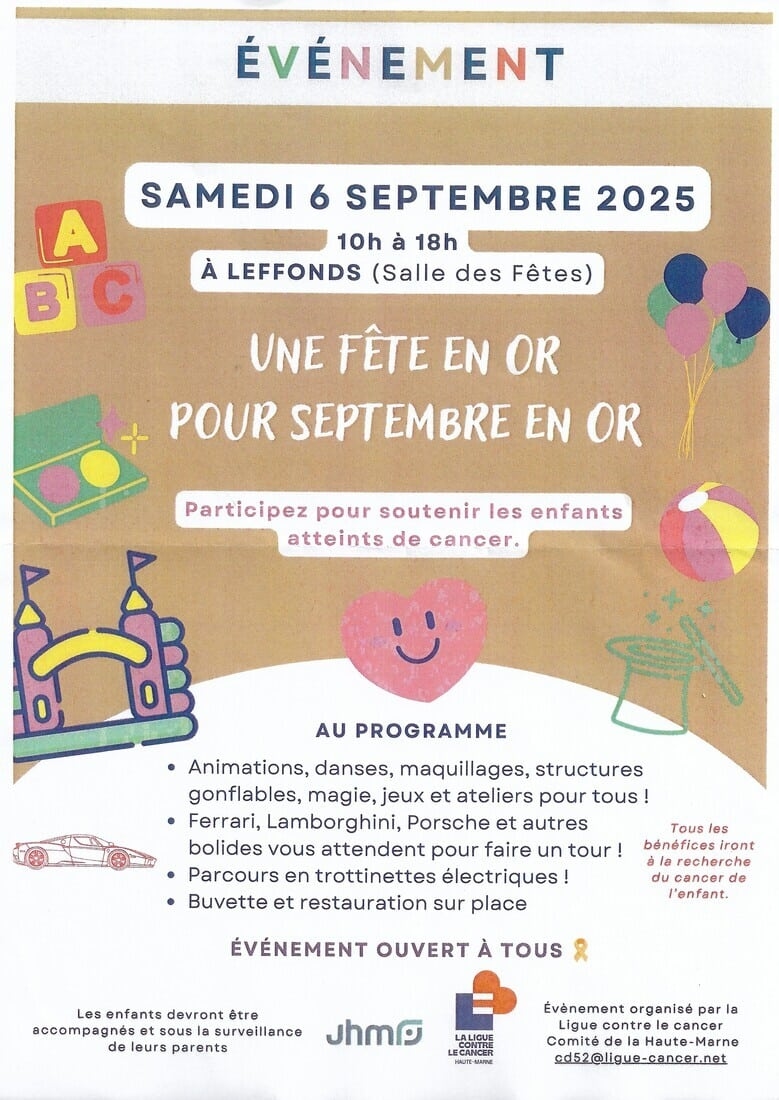 “Golden September”: a day dedicated to children with cancer
