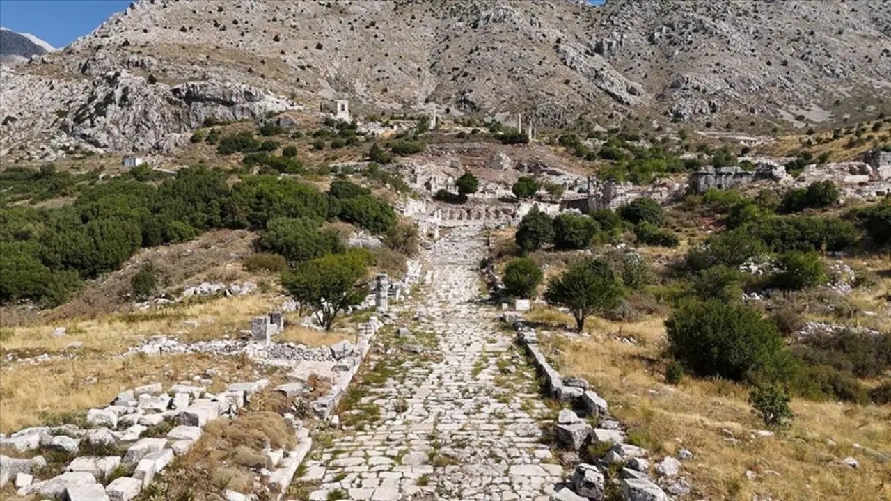 The Odeon in the Ancient City of Sagalassos is being unearthed