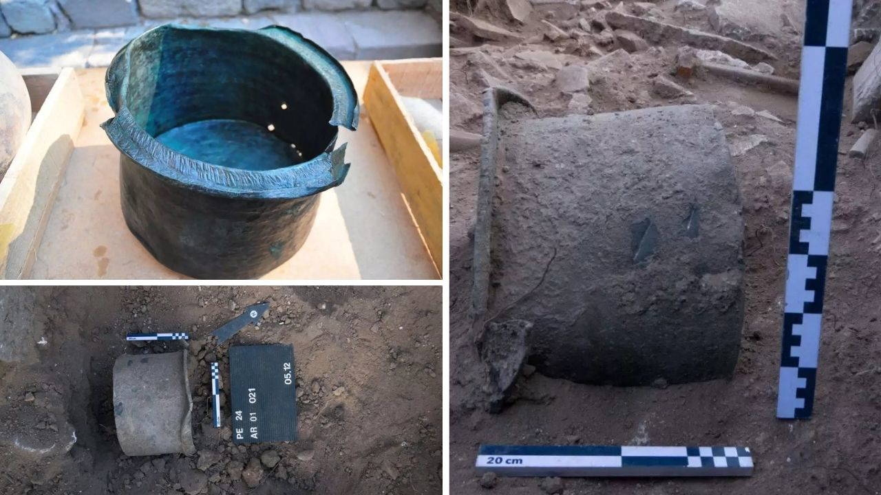 Nouvelle découverte à Pergame : un chaudron en bronze vieux de 1400 ans