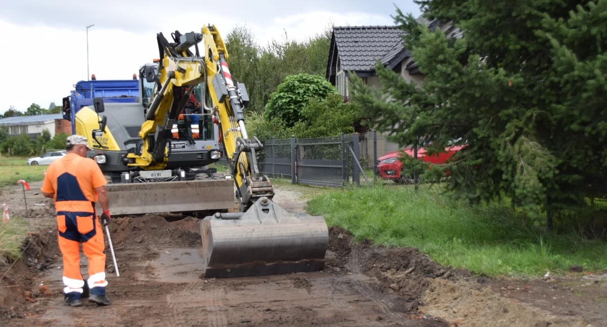 De herbouw van de Polnastraat in Kryniczno begint – handiger en veiliger voor bewoners