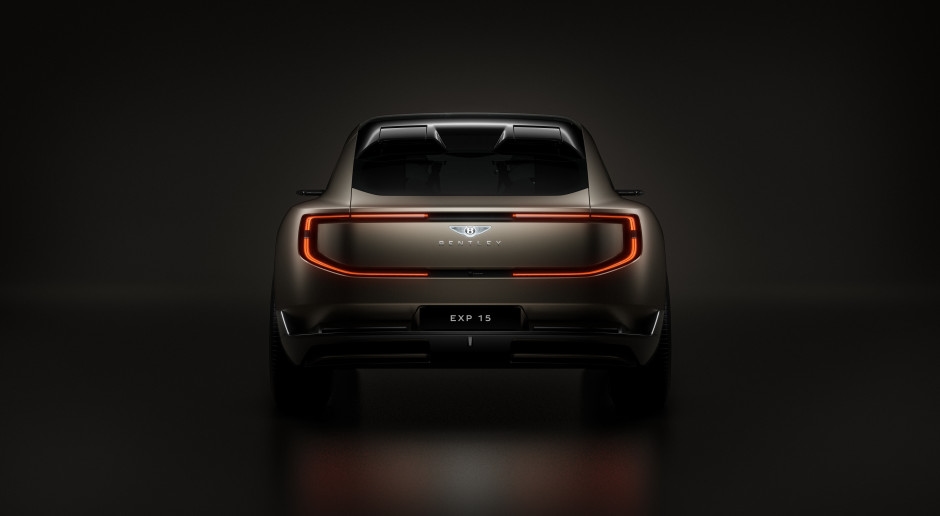 The new Bentley blends tradition and futurism. "It's a crouching beast."