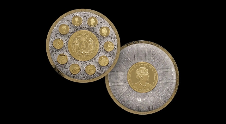 This coin is the Holy Grail of numismatics. It's set with 6,000 diamonds and could be yours.