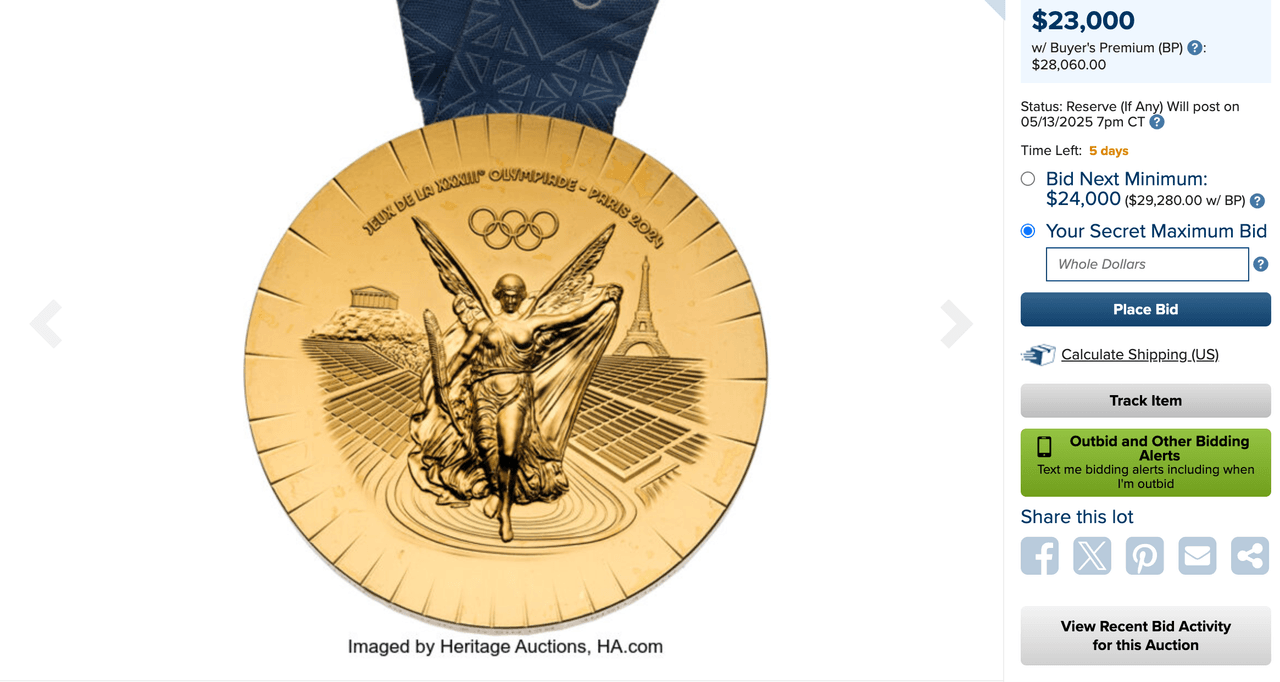Dutch Olympic athlete defends decision to sell gold medal online