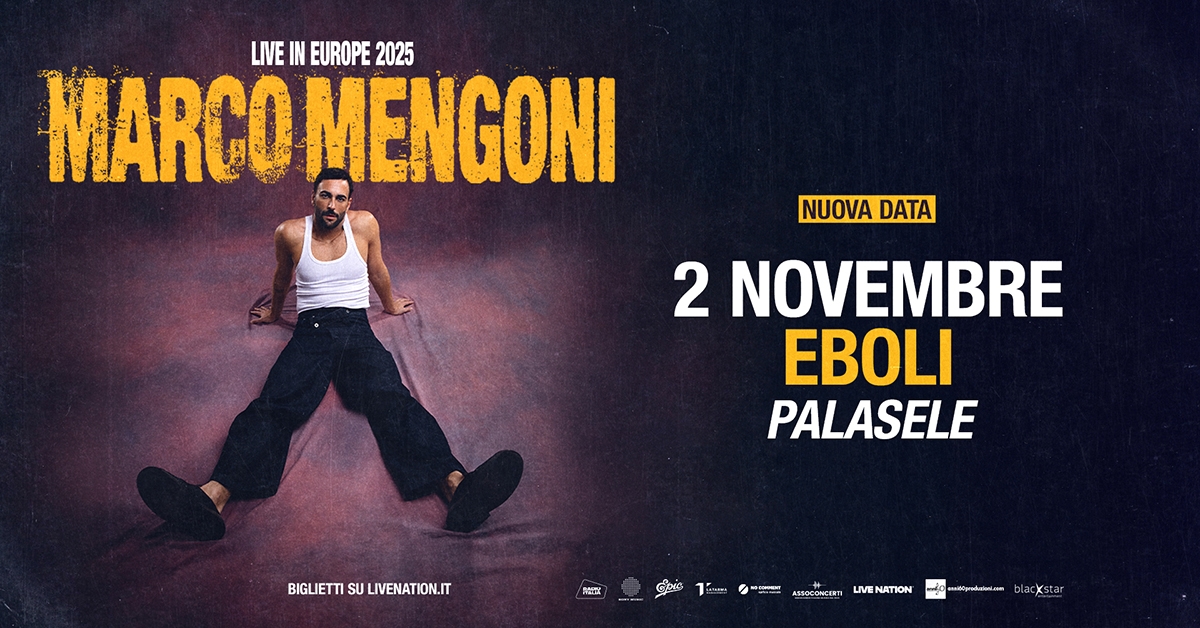 Música, el PalaSele de Eboli no se detiene: después de Marco Mengoni, un 2026 lleno de estrellas