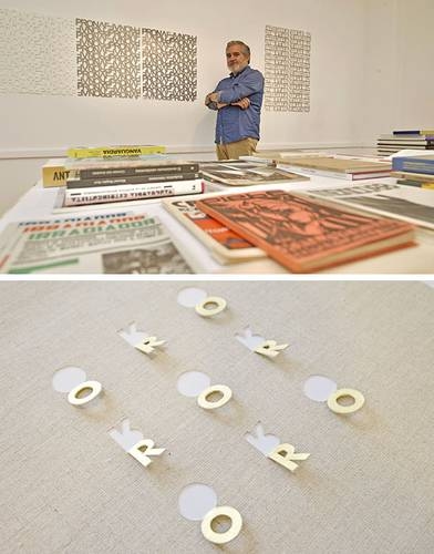 Con poesía visual, Daniel Alcalá entabla un diálogo epistolar con Mathias Goeritz