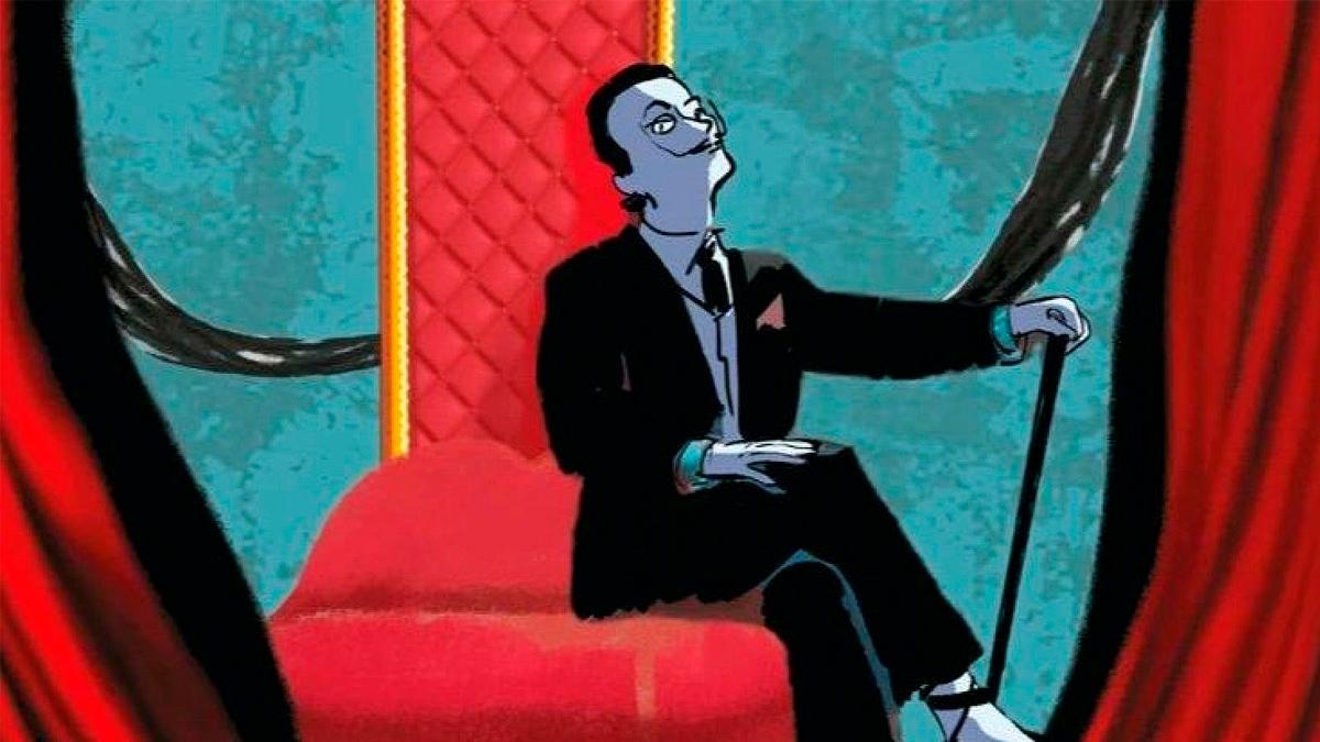 The genius and personality of Dalí: a biography in cartoons that delves into his talent, eccentricity, and controversy.