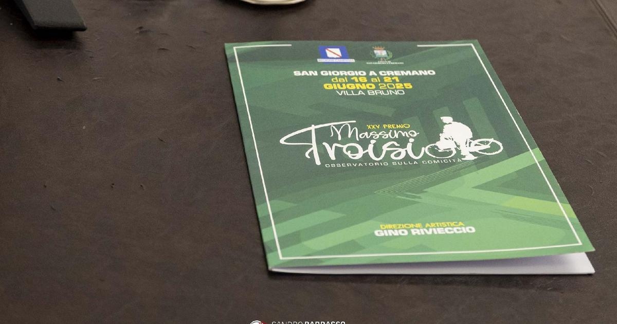XXV. Ausgabe des Massimo Troisi Award, die Feier für den großen italienischen Schauspieler in San Giorgio a Cremano