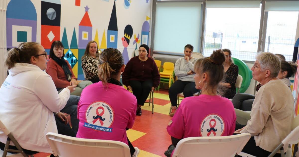 Saint-Loup-sur-Semouse. Erken çocukluk merkezinde meme kanseri farkındalığı