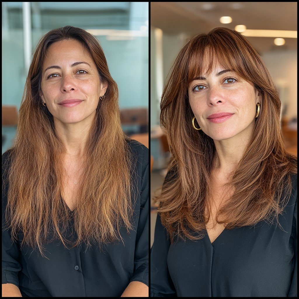 15 idées de franges ultra-effilées et mignonnes pour un look doux et aérien