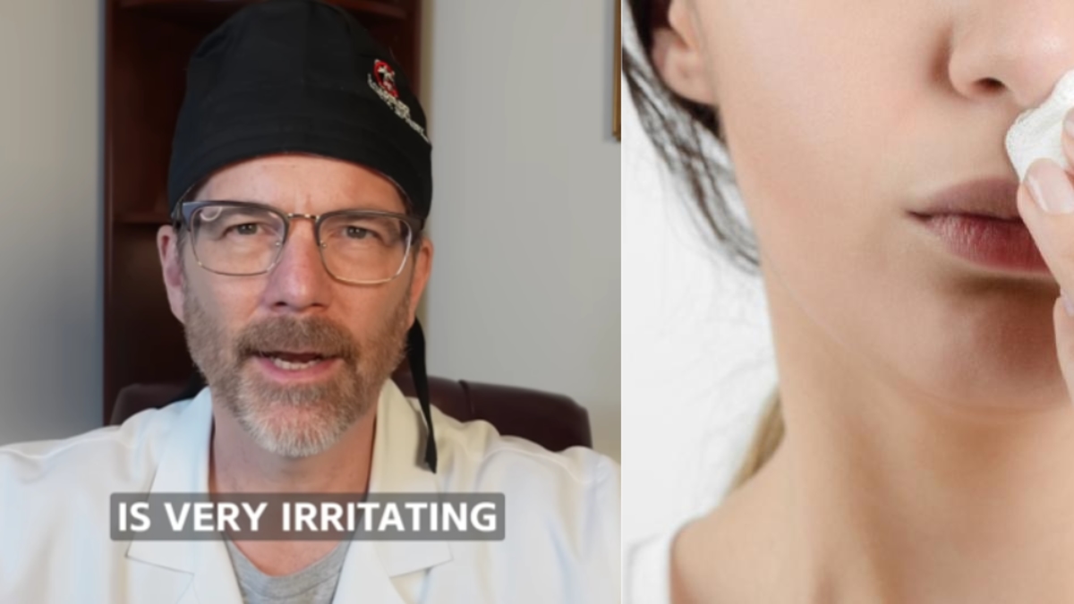 Il chirurgo spiega perché non bisogna mai inclinare la testa all'indietro quando si ha un'epistassi: "Attraverso la gola fino allo stomaco".